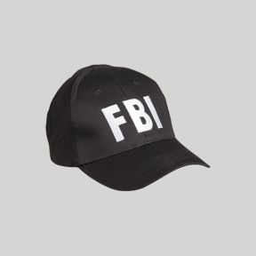 Baseball-Mütze bestickt FBI - Schwarz - Mil-Tec