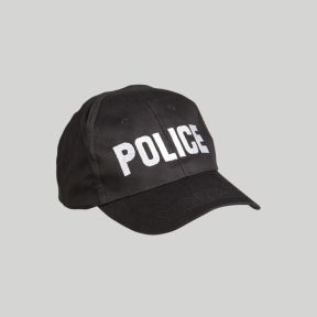 Casquette base-ball brodée POLICE - Noir - Mil-Tec