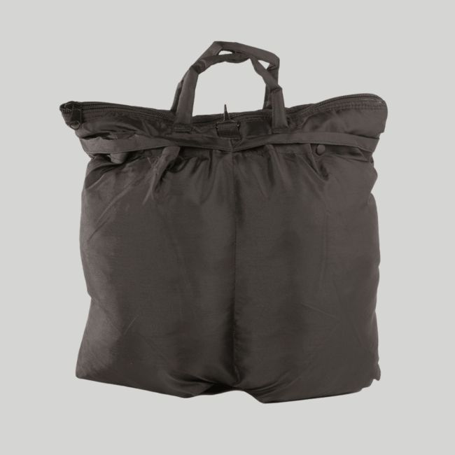 Sac à dos pour casque pilote US avec sangles - Noir - Mil-Tec