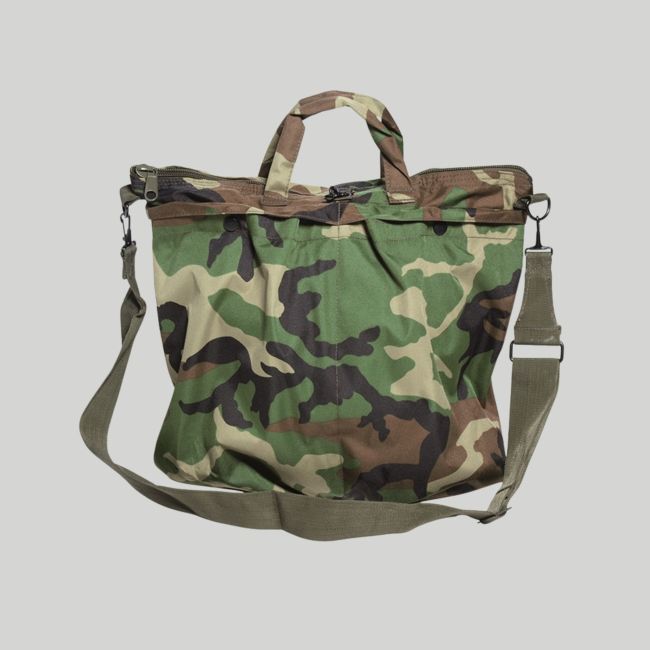 Sac à dos pour casque pilote US avec sangles - Woodland - Mil-Tec