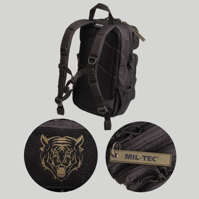 Mochila US Assault infantil 14L - Negro - Mil-Tec