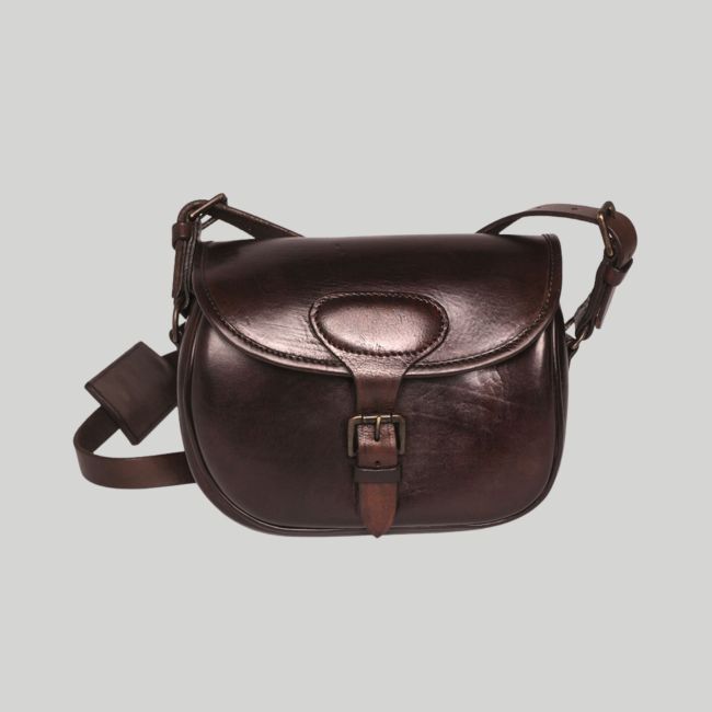 Ledertasche mit Tragegurt - Braun - Mil-Tec