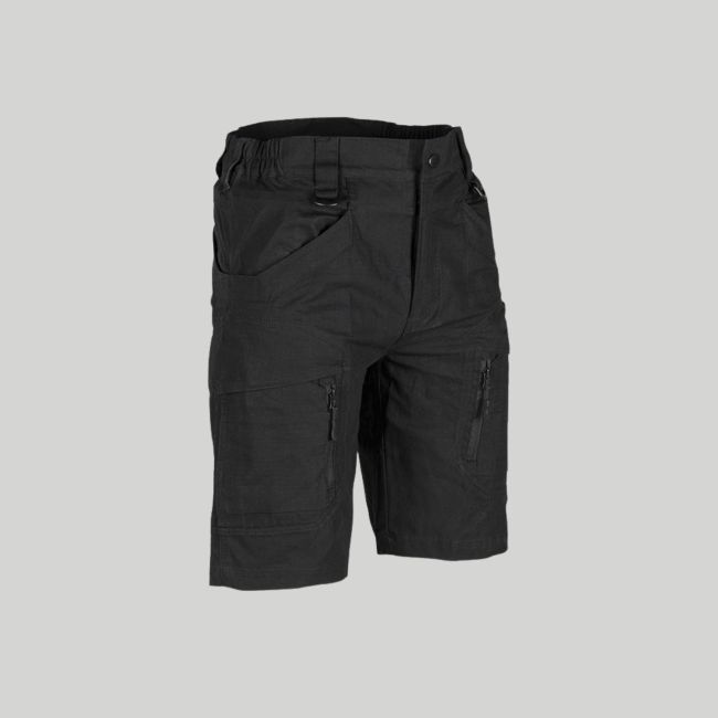 Short ripstop Assault - Nero - Mil-Tec
