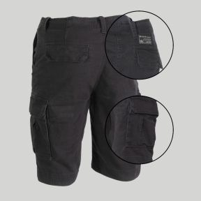Short Vintage wyprany - Czarny - Mil-Tec