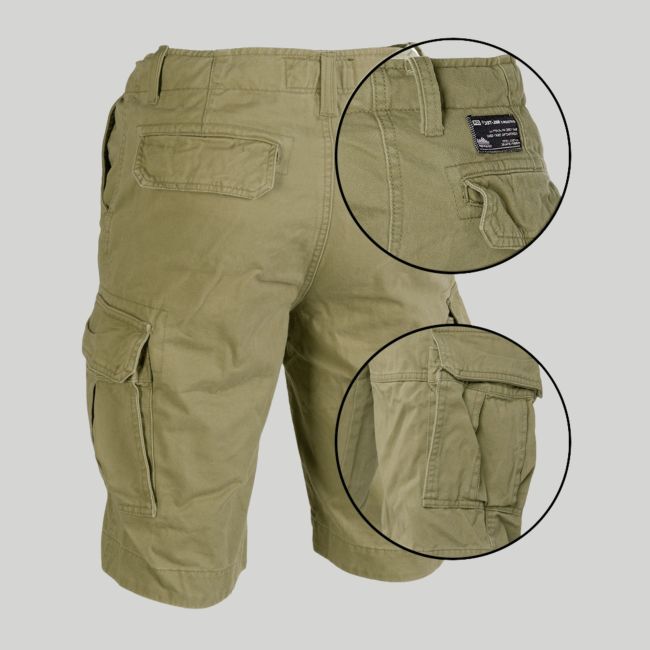 Short Vintage desgastado - Verde Oliva - Mil-Tec