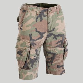 Short Vintage desgastado - Woodland - Mil-Tec