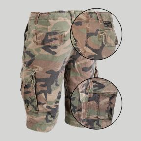 Short Vintage wyprany - Woodland - Mil-Tec