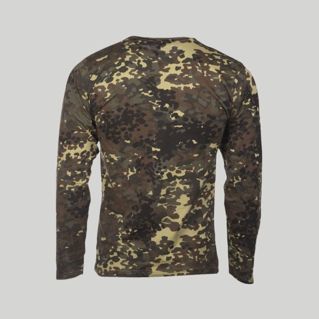 Langarm-T-Shirt - Camo BW - Mil-Tec