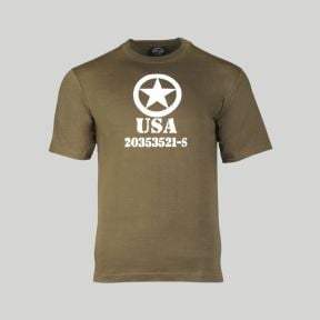T-shirt Allied Star - Vert Olive - Mil-Tec