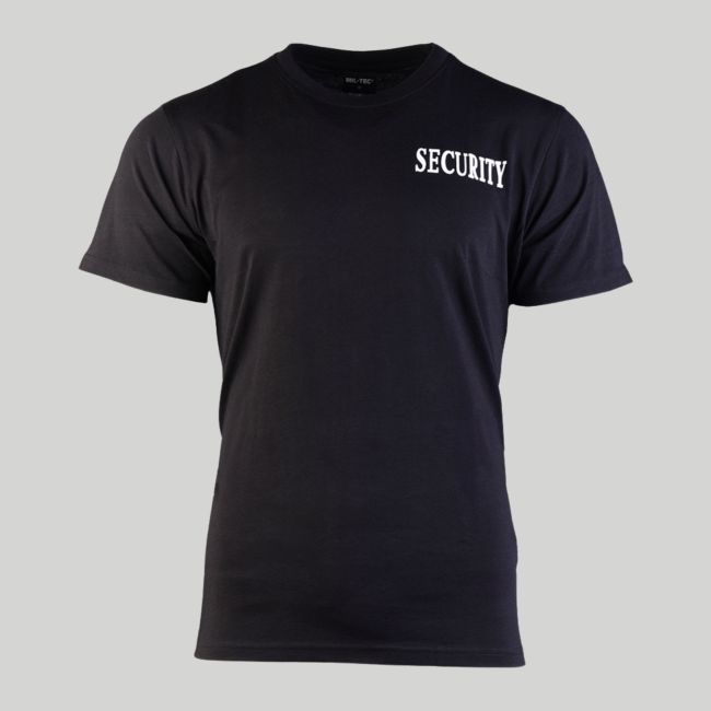 T-shirt Security - Preto - Mil-Tec