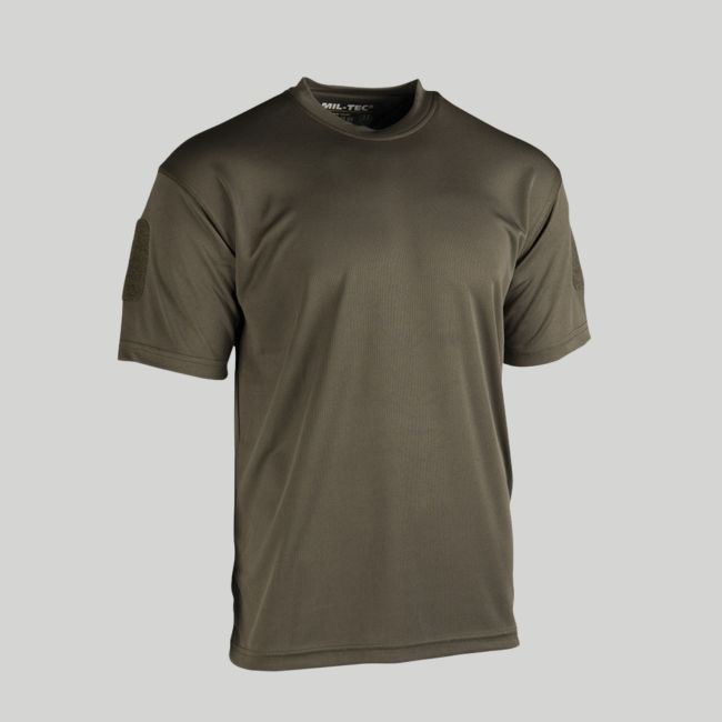 Camiseta táctica Quick Dry - Verde Oliva - Mil-Tec