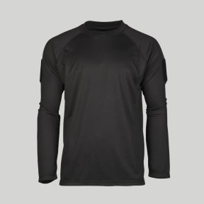 Tactisch Quick Dry T-shirt met lange mouwen - Zwart - Mil-Tec