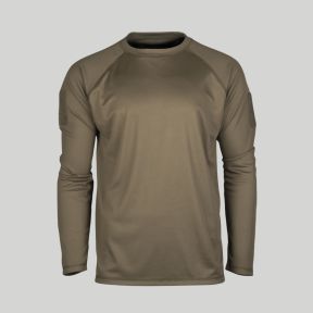 T-shirt tattica Quick Dry a maniche lunghe - Verde Oliva - Mil-Tec