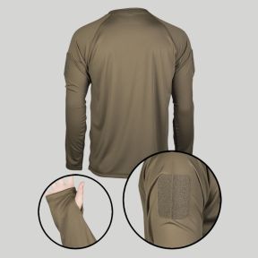 Tactisch Quick Dry T-shirt met lange mouwen - Olijfgroen - Mil-Tec