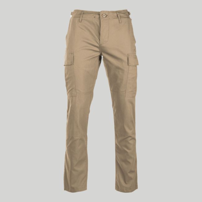 Calça ripstop slim BDU US - Khaki - Mil-Tec
