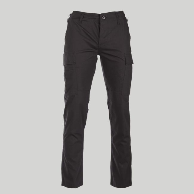 Spodnie ripstop slim BDU US - Czarny - Mil-Tec