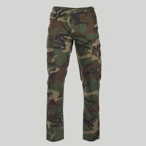 Calças ripstop slim BDU US - Woodland - Mil-Tec