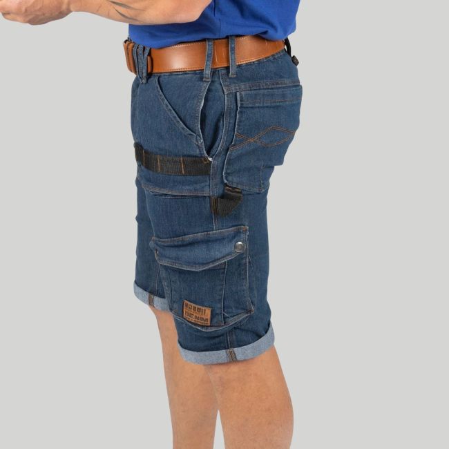 Bermuda de trabalho BOLT - Raw Jean - Nine Worths