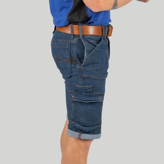 Werkbermuda BOLT - Blauw - Nine Worths