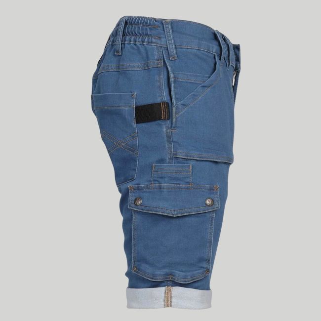 Bermuda de trabalho BOLT - Raw Jean - Nine Worths