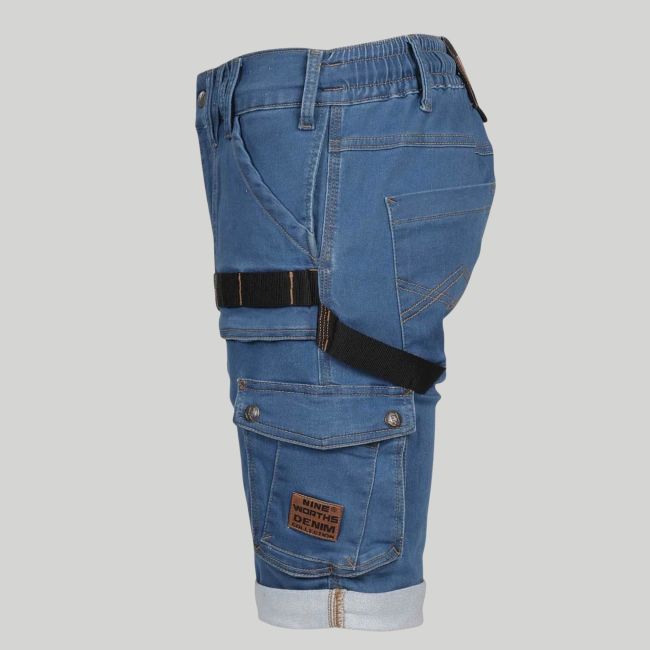 Werkbermuda BOLT - Blauw - Nine Worths