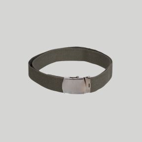 Ceinture en toile US 38mm avec boucle argent - Vert Olive - Mil-Tec