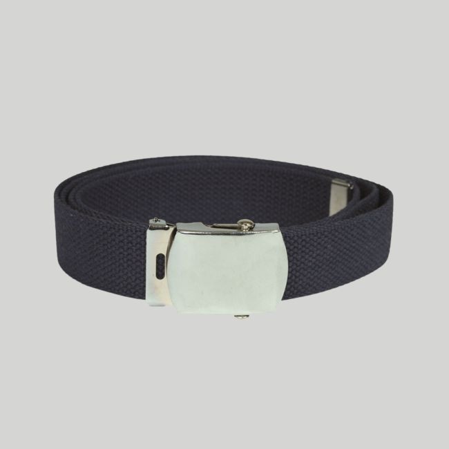 Cintura in tela US con fibbia argento - Blu Scuro - Mil-Tec