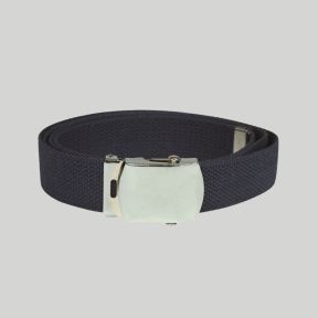 Ceinture en toile US avec boucle argent - Bleu Foncé - Mil-Tec