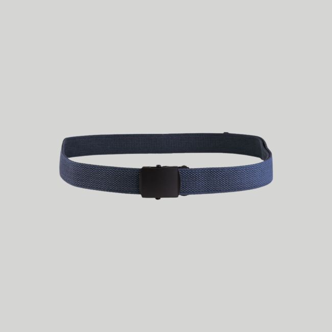 Ceinture en toile US avec boucle noire - Bleu Foncé - Mil-Tec