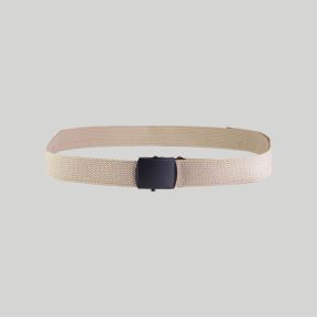 Ceinture en toile US avec boucle noire - Khaki - Mil-Tec