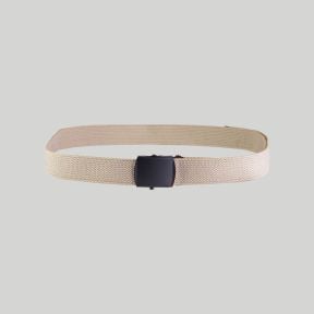 Ceinture en toile US avec boucle noire - Khaki - Mil-Tec
