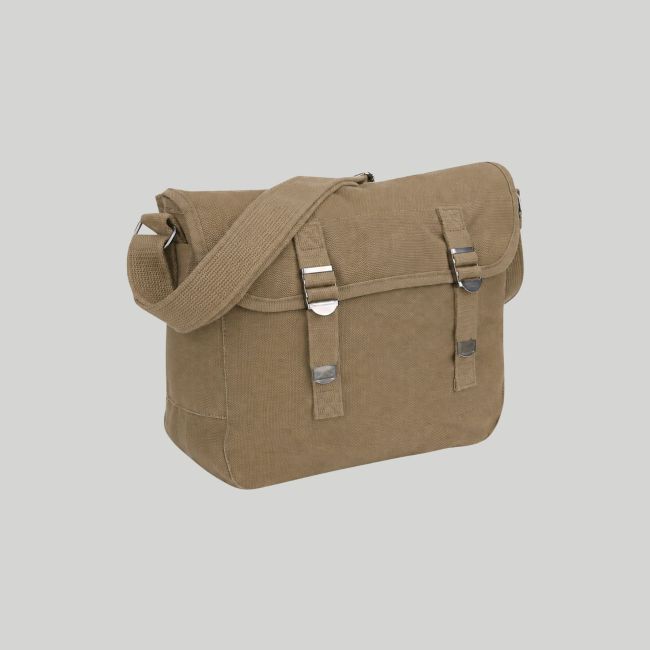 Borsa a tracolla in tela stile US verde oliva - Fostex Garments