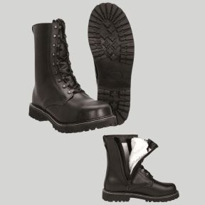 Rangers 1 zip con forro de pelo - Negro - Mil-Tec