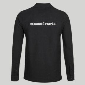 Chemise F1 manches longues Sécurité Privée - Noir - CityGuard