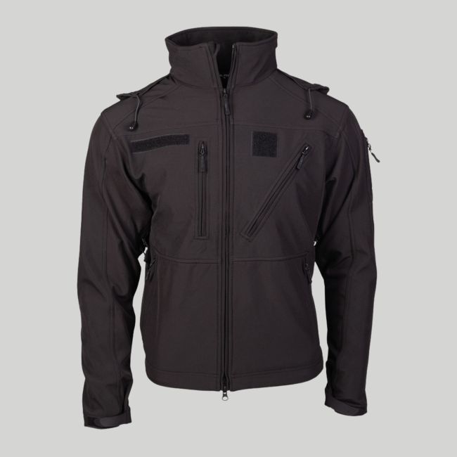 Chaqueta softshell SCU14 - Negro - Mil-Tec