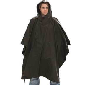 Poncho Ripstop zwart - Miltec