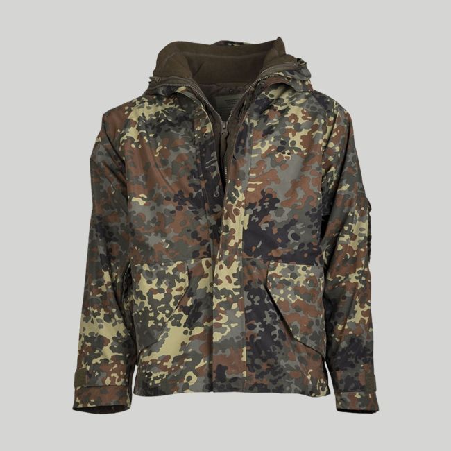 Regenjas met fleece voering - Camo BW - Mil-Tec
