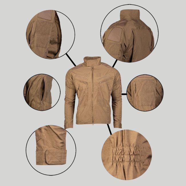 Chaqueta de combate Chimera - Coyote Oscuro - Mil-Tec