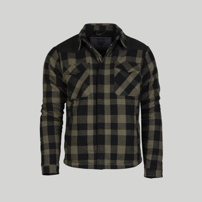 Casaco de lenhador - Preto/Verde Oliva - Mil-Tec