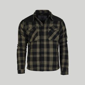 Veste de bûcheron - Noir/Vert Olive - Mil-Tec