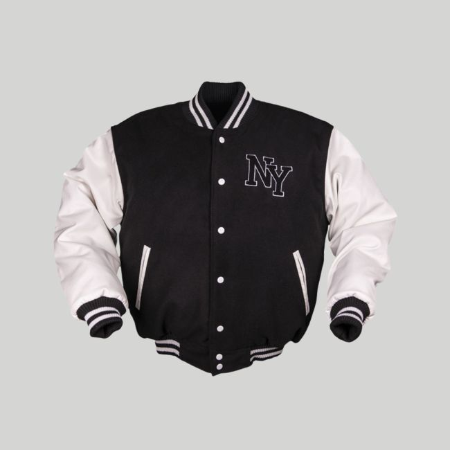 Baseball jack NY - Zwart/Wit - Mil-Tec