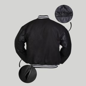 Chaqueta de béisbol NY - Negro - Mil-Tec