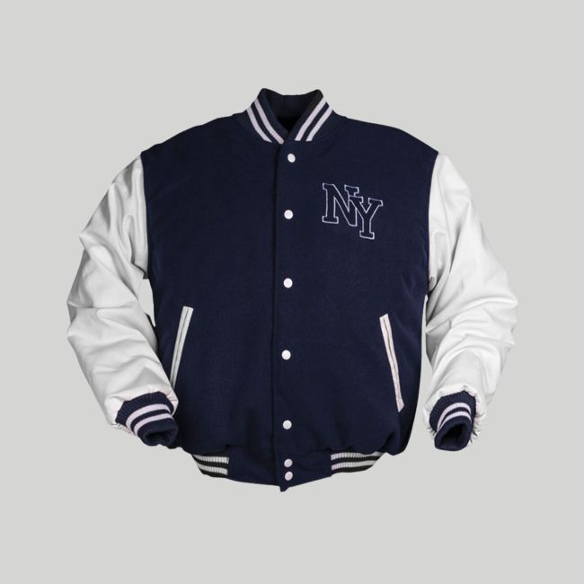 Baseball jack NY - Donkerblauw/Wit - Mil-Tec