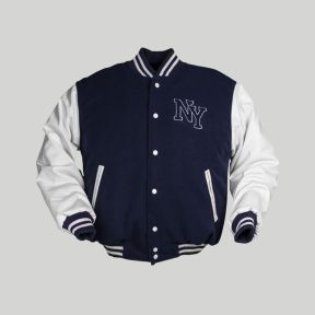 Casaco de basebol NY - Azul Escuro/Branco - Mil-Tec