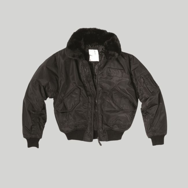 Chaqueta CWU SWAT con cuello desmontable - Negro - Mil-Tec
