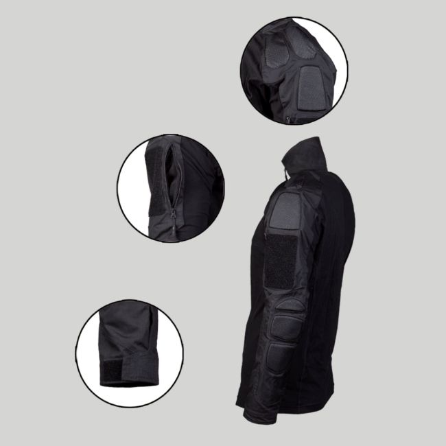 Camisa de combate Chimera - Negro - Mil-Tec