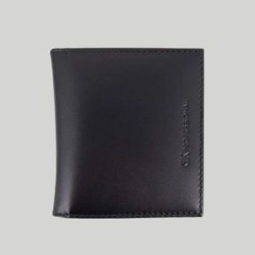 Porta-cartões em couro com compartimento para graduação e medalha - Preto - GK