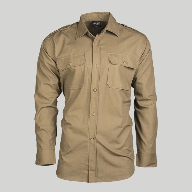 Camicia ripstop - Coyote - Mil-Tec