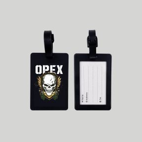 Etiquette Bagage "OPEX Grenade" en Rubber 10 x 6,5 cm - Opex