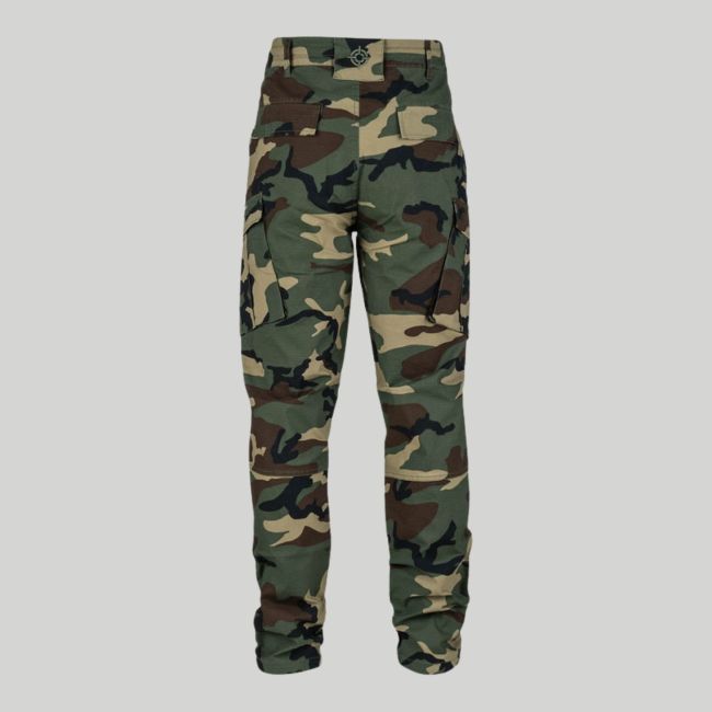 BDU-broek rekbaar in ripstop slim fit - Woodland - Fostex Garments